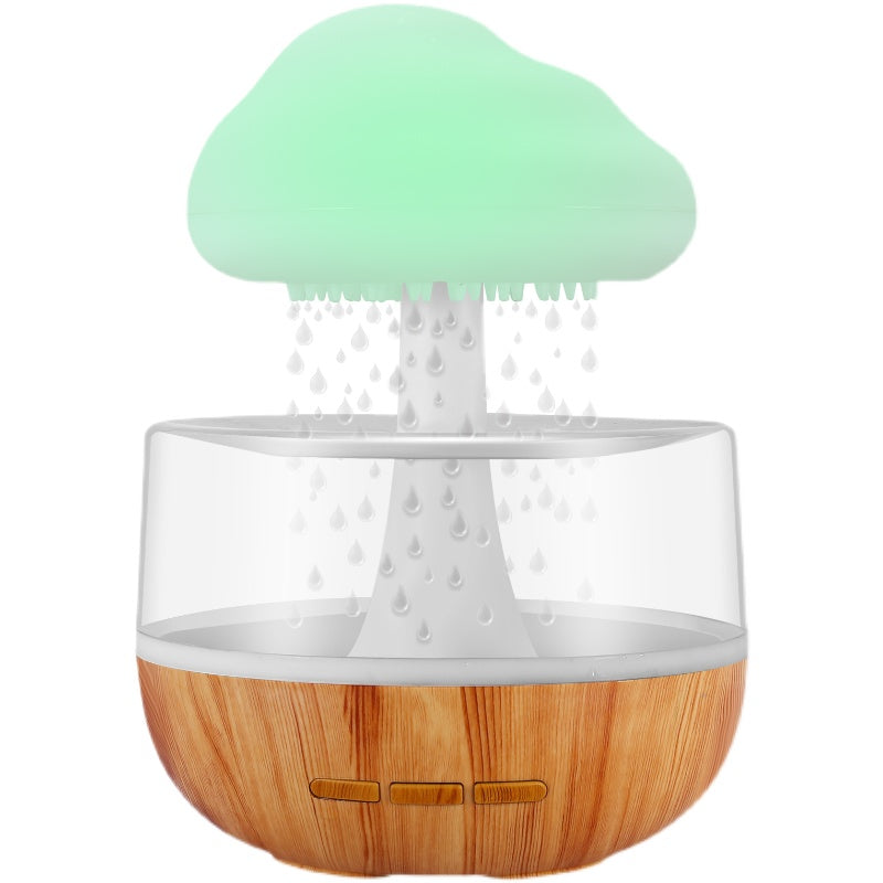 Raining Cloud Night Light Aromatherapy Essential Oil Diffuser Micro Humidifier Relaxing Mood Water Drop Sound For Home