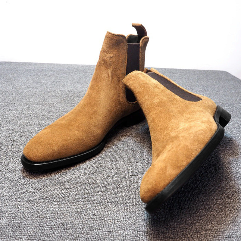 Botas de hombre, zapatos de caña alta