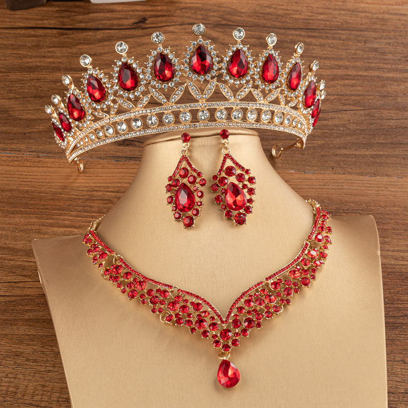 Brautkrone, Hochzeit, Legierung, Diamantkrone, modisch, eleganter Kopfschmuck