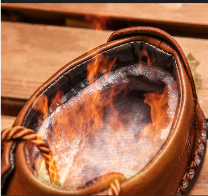 British lazy soft winter men's sports style cotton shoes