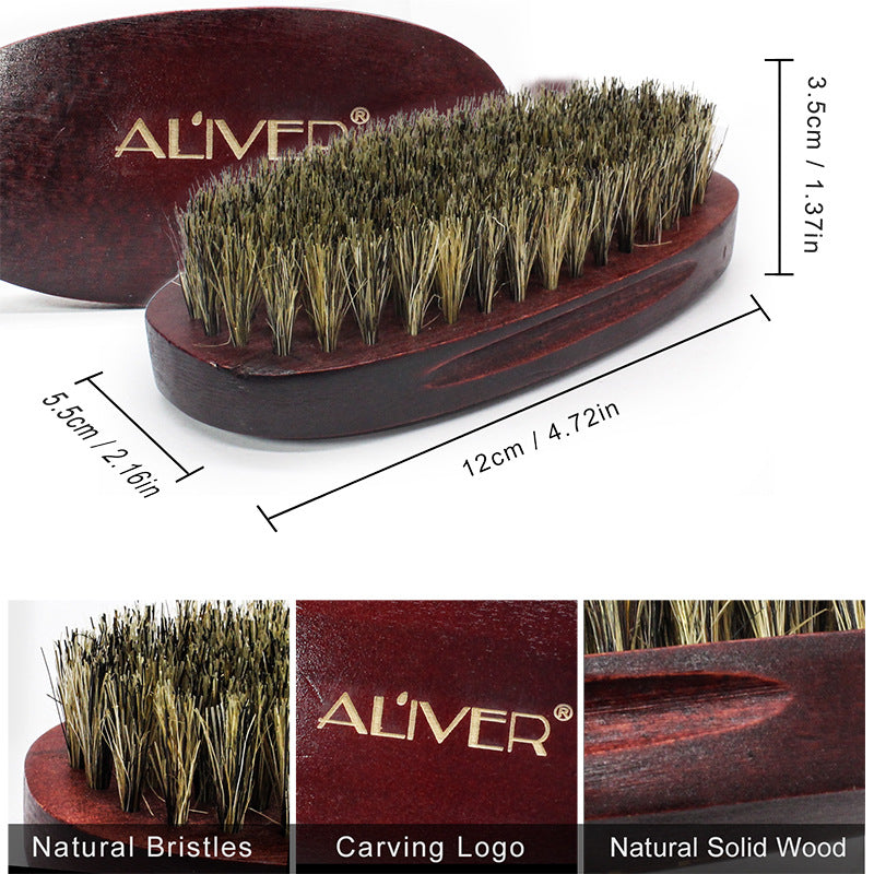 Juego de afeitado de barba y cabello para hombre, herramienta de baño, cepillo, peine, tijeras de afeitar, juego de peinado limpio