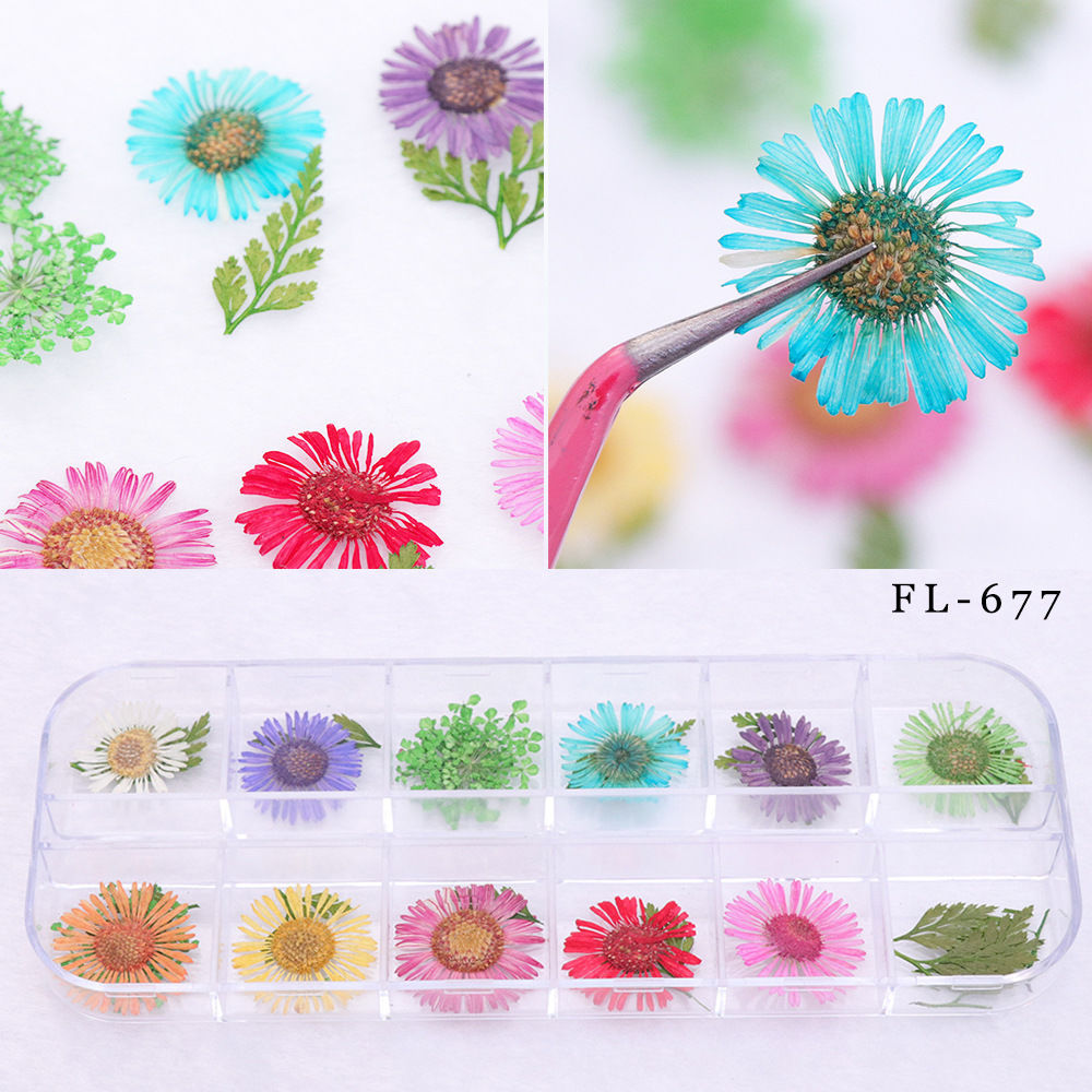 Nailart Trockenblumen