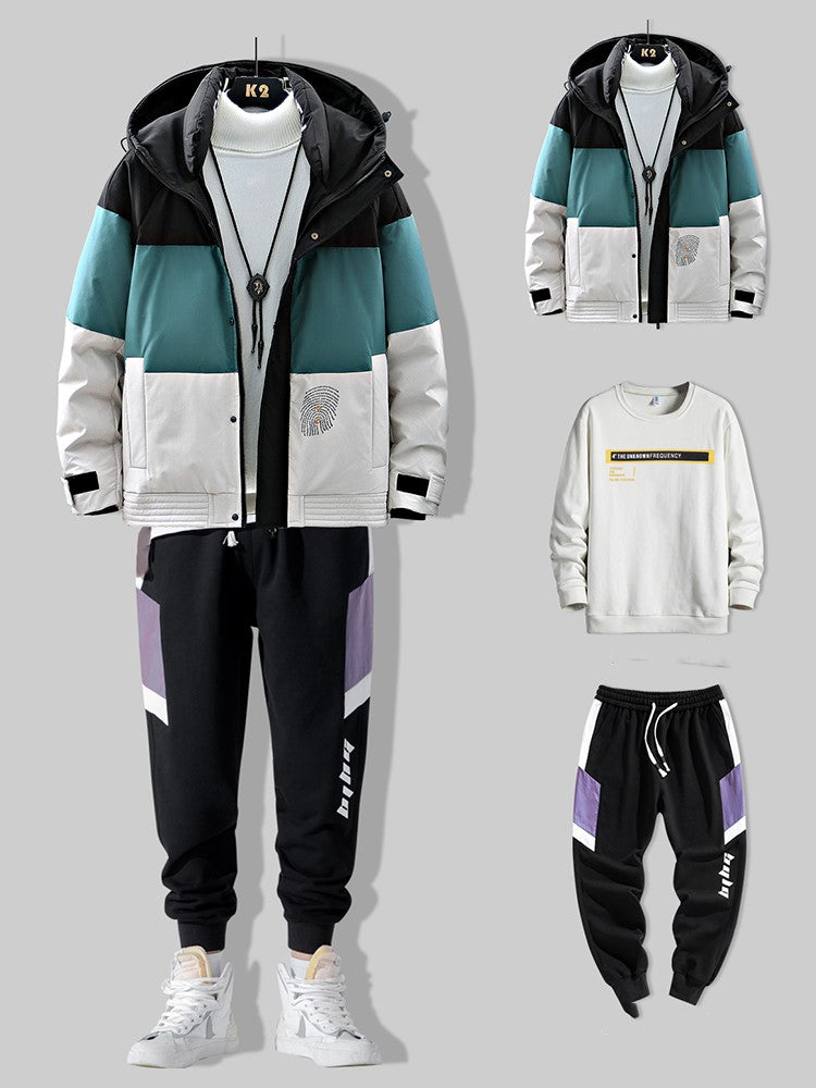 Men's down jacket short trendy brand