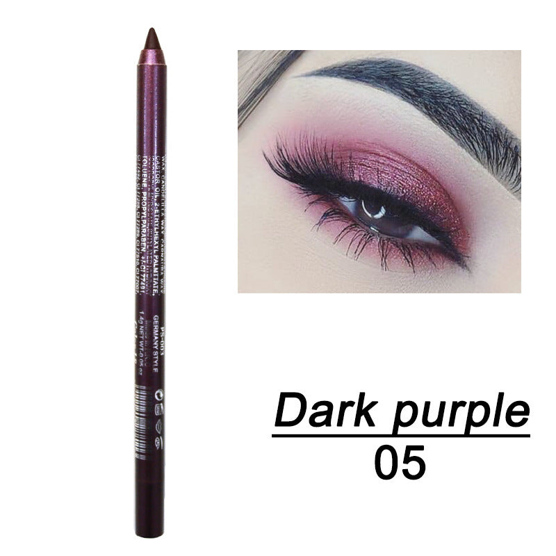 Delineador de ojos en gel de doble uso, duradero, resistente al agua y al sudor