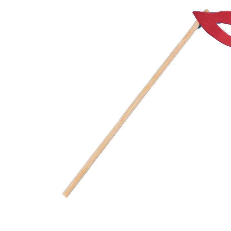 Paper Glasses Red Lips And Paper Mustache Photo Props
