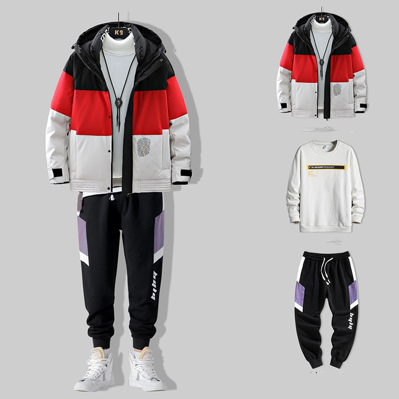 Men's down jacket short trendy brand