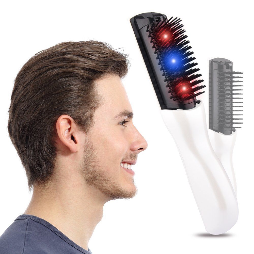 HElectric ead Massage Comb Healthy Scalp Vibration Comb Portable Household Battery Massage Comb