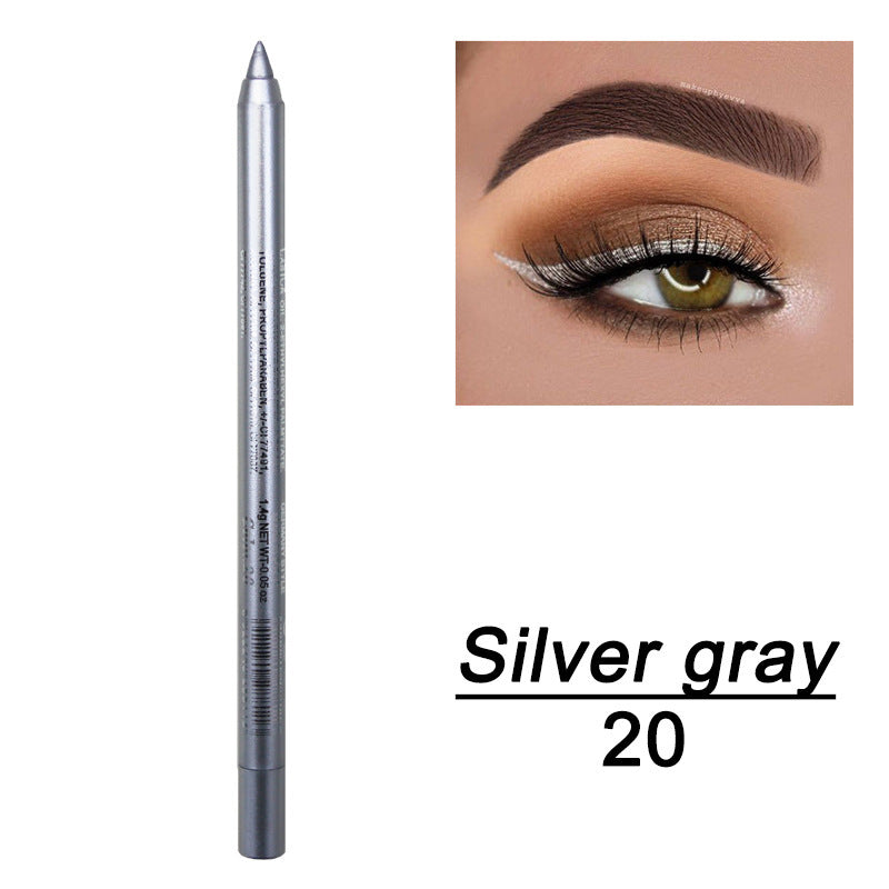 Delineador de ojos en gel de doble uso, duradero, resistente al agua y al sudor