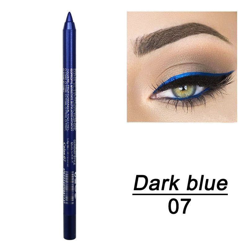 Delineador de ojos en gel de doble uso, duradero, resistente al agua y al sudor