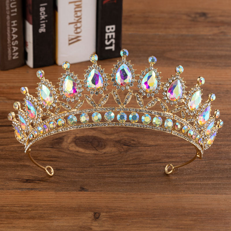 Brautkrone, Hochzeit, Legierung, Diamantkrone, modisch, eleganter Kopfschmuck