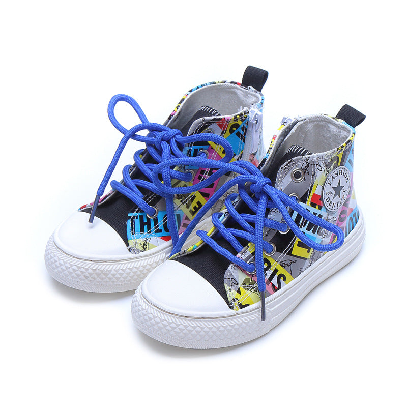 Rutschfeste Graffiti-Canvas-Schuhe