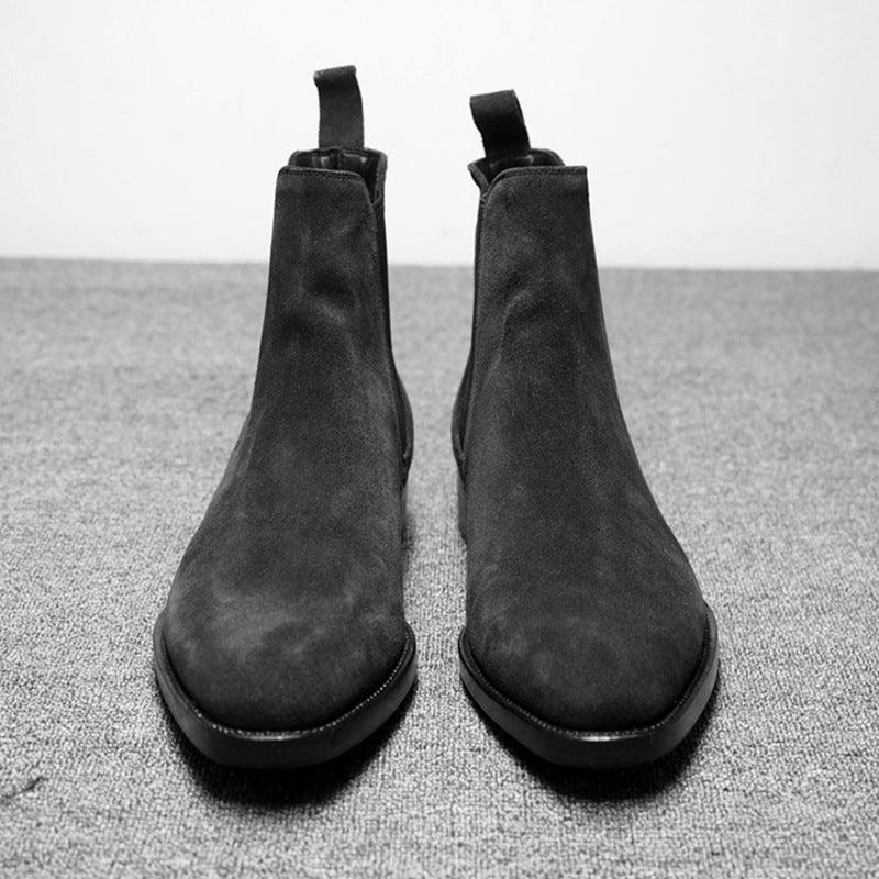 Botas de hombre, zapatos de caña alta