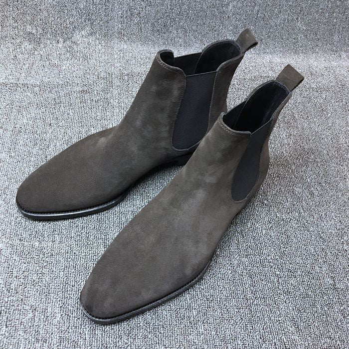 Botas de hombre, zapatos de caña alta
