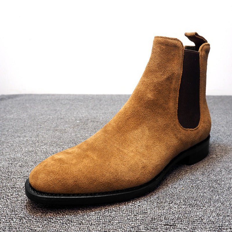 Botas de hombre, zapatos de caña alta