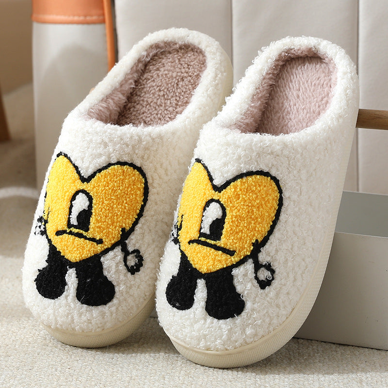 Bad Bunny Bad Bunny Love Autumn And Winter Couples Home Thick Bottom Cartoon Anti-Slip Slippers