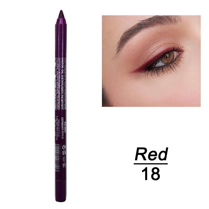 Delineador de ojos en gel de doble uso, duradero, resistente al agua y al sudor