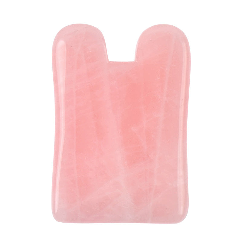 Ganze Massage Gua Sha Werkzeuge Natürlicher Rosenquarz Massagestein