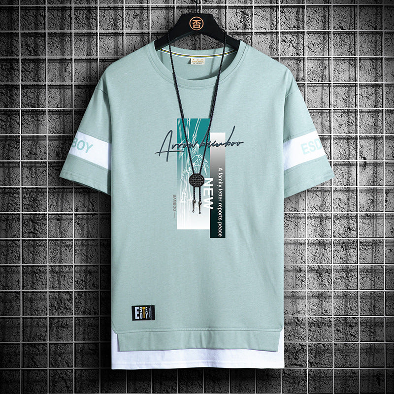 Lässige T-Shirt-Shorts-Kombination