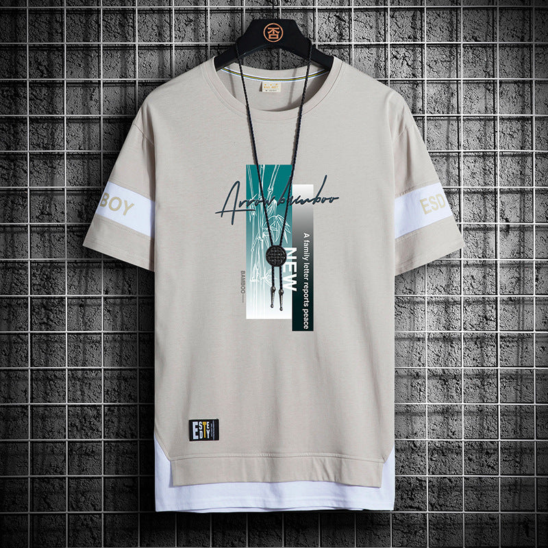 Lässige T-Shirt-Shorts-Kombination