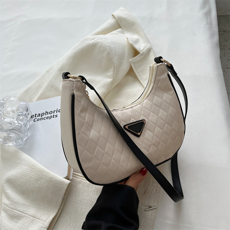 Women's Fashion Checkered Diagonal Bag