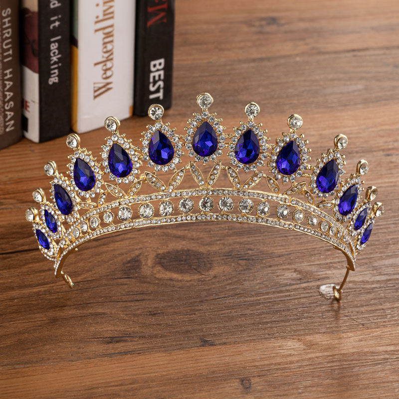 Brautkrone, Hochzeit, Legierung, Diamantkrone, modisch, eleganter Kopfschmuck