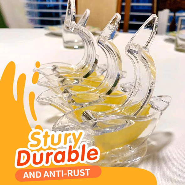 Exprimidor manual de limón acrílico transparente elegante con forma de pájaro, exprimidor de rodajas de limón, herramientas de cocina, gadgets