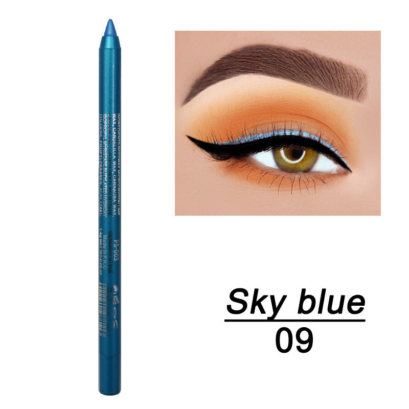 Delineador de ojos en gel de doble uso, duradero, resistente al agua y al sudor