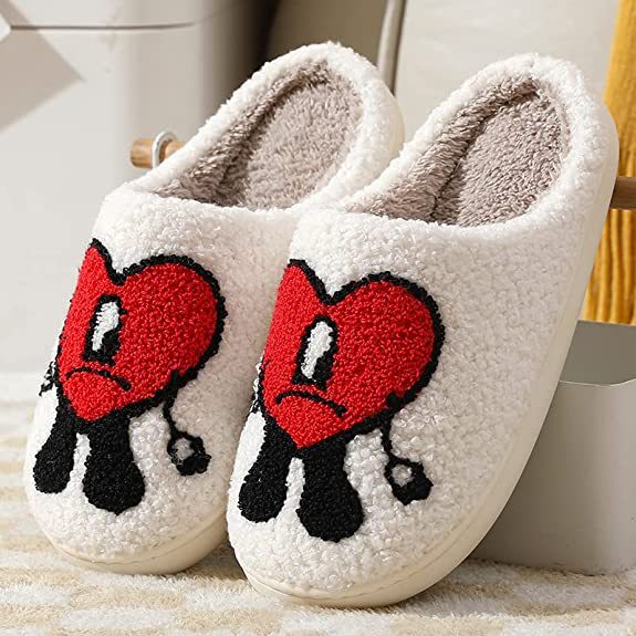 Bad Bunny Bad Bunny Love Autumn And Winter Couples Home Thick Bottom Cartoon Anti-Slip Slippers