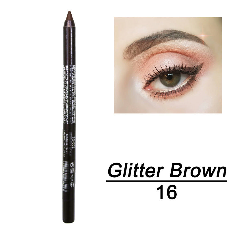 Delineador de ojos en gel de doble uso, duradero, resistente al agua y al sudor