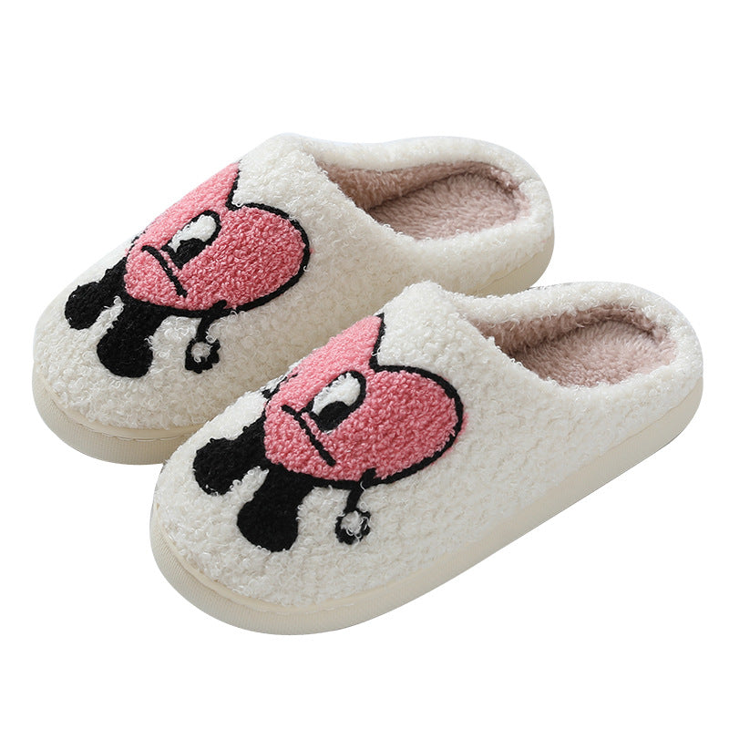 Bad Bunny Bad Bunny Love Autumn And Winter Couples Home Thick Bottom Cartoon Anti-Slip Slippers