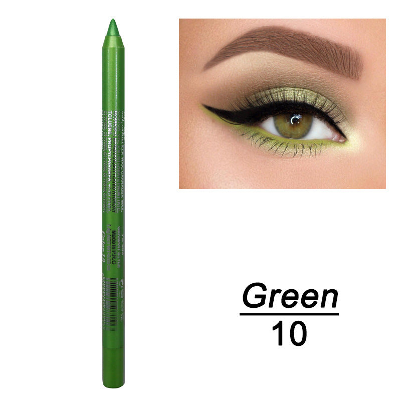 Delineador de ojos en gel de doble uso, duradero, resistente al agua y al sudor
