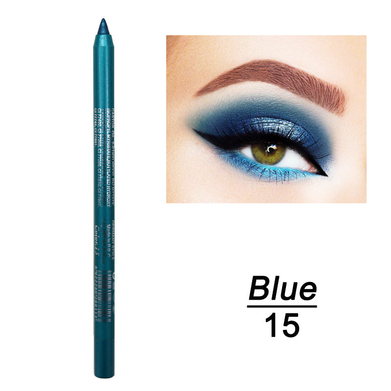 Delineador de ojos en gel de doble uso, duradero, resistente al agua y al sudor
