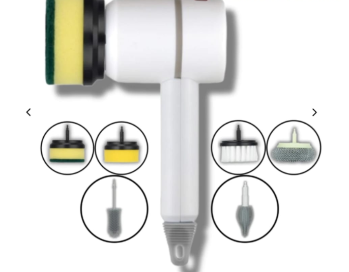 Cepillo de limpieza eléctrico, cepillo para lavar platos, automático, inalámbrico, recargable por USB, cepillos profesionales para limpieza de azulejos y bañeras de cocina