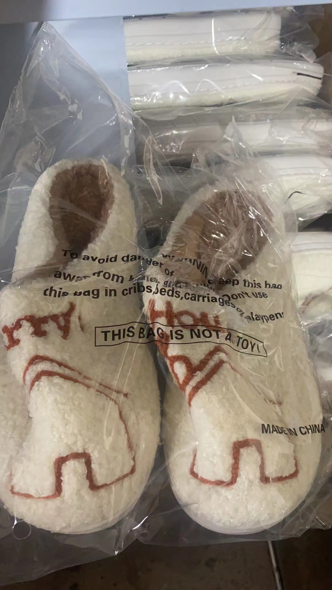 Female Home Cartoon Anti Slip Plush Slippers