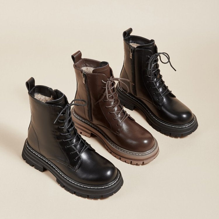Plateau-Stiefeletten im Retro-Stil für kleine Männer im britischen Stil