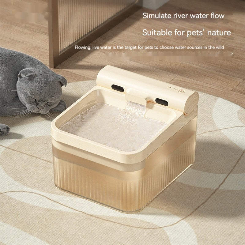 Intelligenter Wasserspender für Haustiere aus Kunststoff, gut aussehender Trinknapf mit Dreifachfilter, 4 l, große Kapazität, Wasserspender für Katzen, Haustierprodukte
