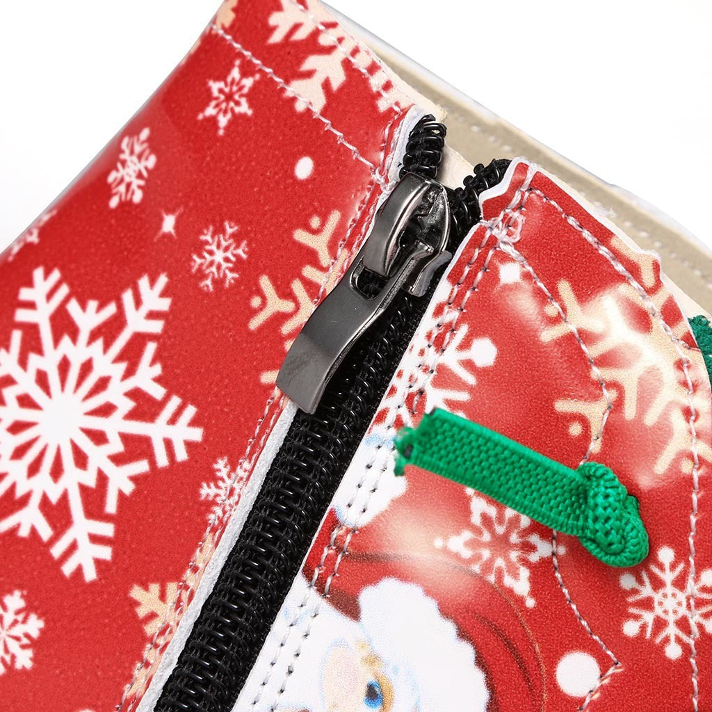 Women's Fashion Casual Christmas Flat Ankle Boots