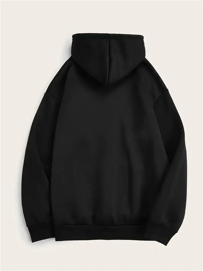Cozy & Stylish Hooded Sweatshirt With Trendy Letter Print - Casual Long Sleeve Pullover For Women, Perfect For Fall Winter