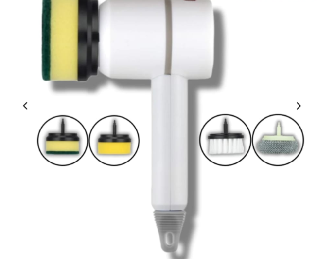 Cepillo de limpieza eléctrico, cepillo para lavar platos, automático, inalámbrico, recargable por USB, cepillos profesionales para limpieza de azulejos y bañeras de cocina
