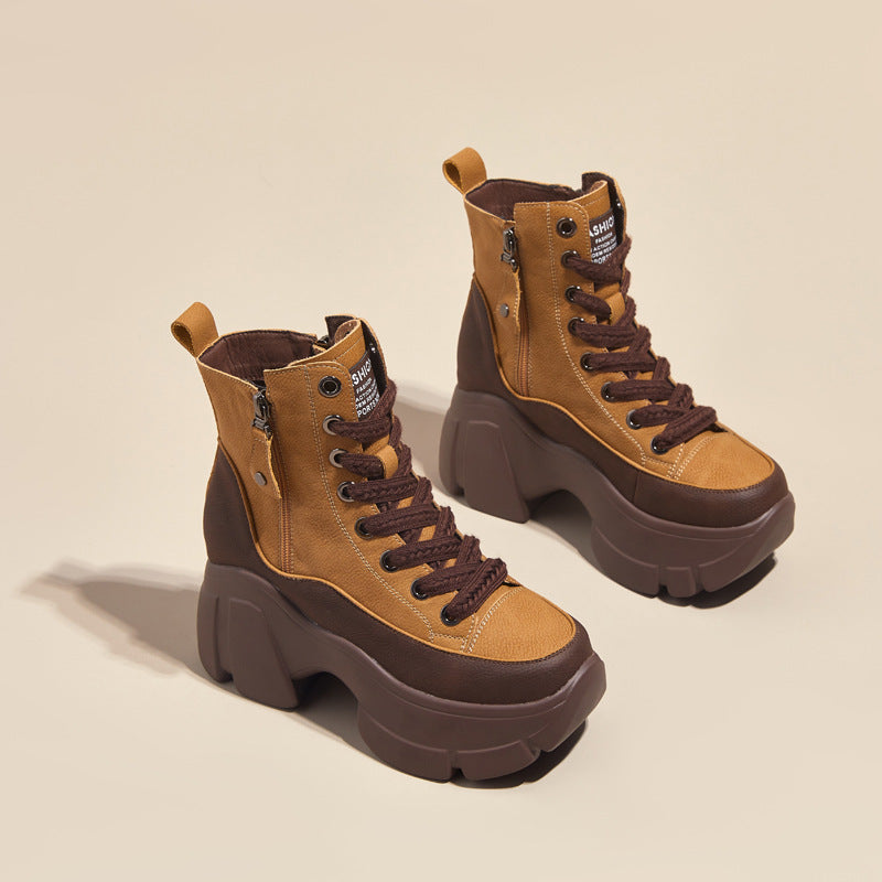 Kleine lässige Retro-Kurzstiefel für Damen
