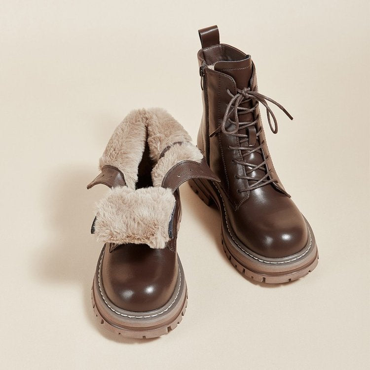 Plateau-Stiefeletten im Retro-Stil für kleine Männer im britischen Stil