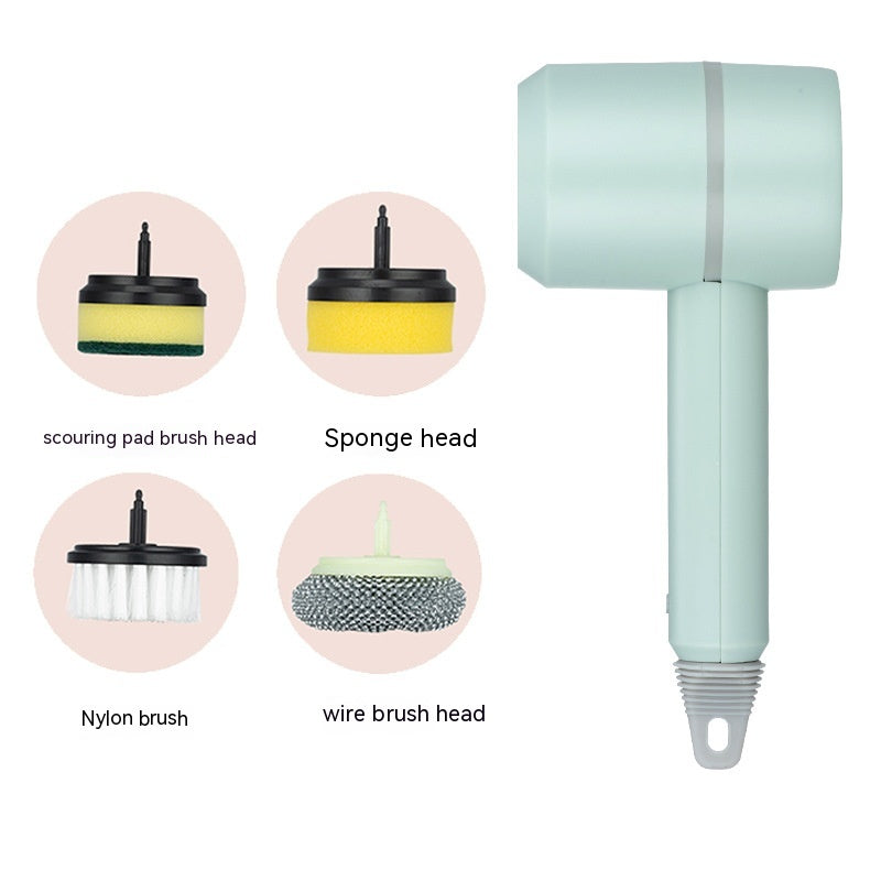 Cepillo de limpieza eléctrico, cepillo para lavar platos, automático, inalámbrico, recargable por USB, cepillos profesionales para limpieza de azulejos y bañeras de cocina