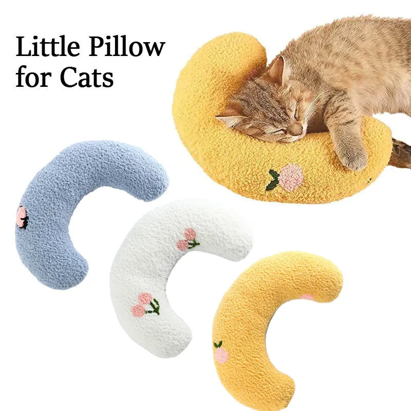 Almohada pequeña para gatos, moderna, protectora de cuello, para dormir profundamente, para cachorros, en forma de U, para mascotas, reposacabezas para gatitos, almohada para dormir para perros, productos para mascotas