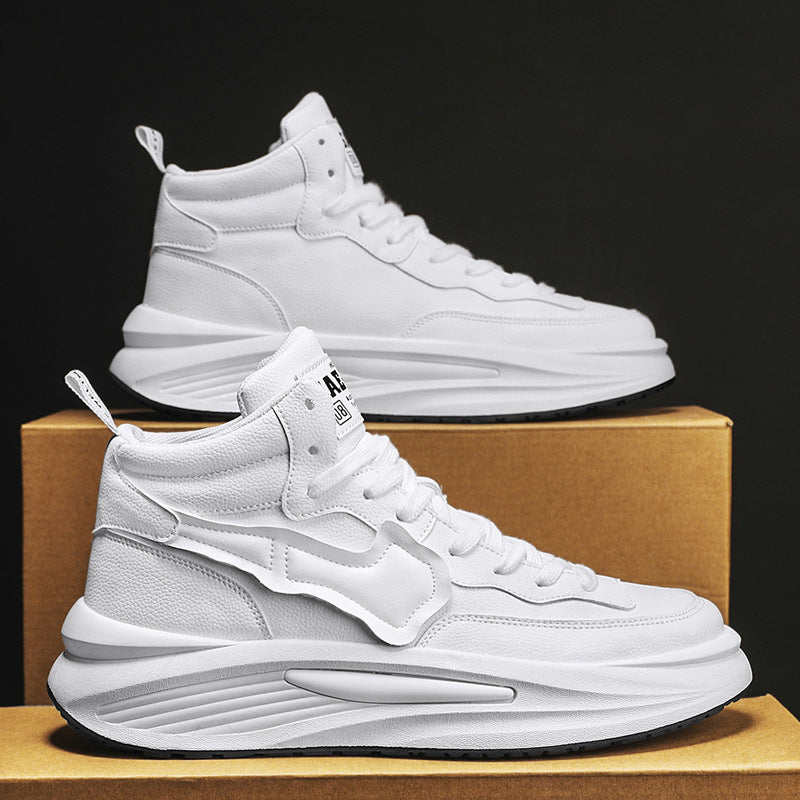 Lässiger All-Match-Plateau-High-Top-Boardschuh für Herren