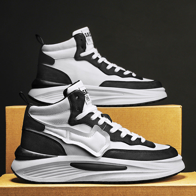Lässiger All-Match-Plateau-High-Top-Boardschuh für Herren