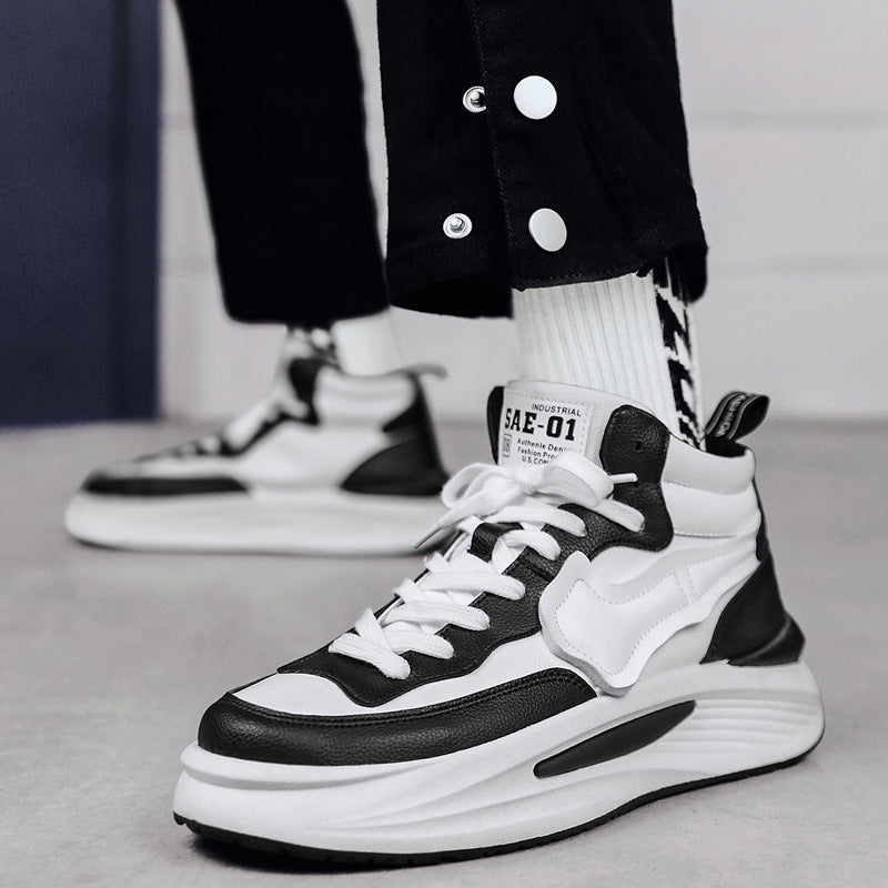 Lässiger All-Match-Plateau-High-Top-Boardschuh für Herren