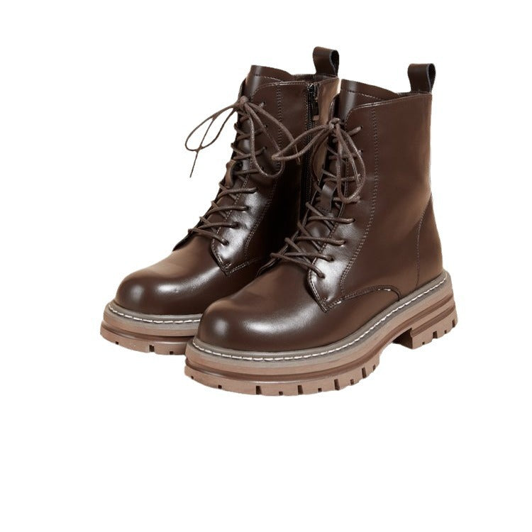 Plateau-Stiefeletten im Retro-Stil für kleine Männer im britischen Stil