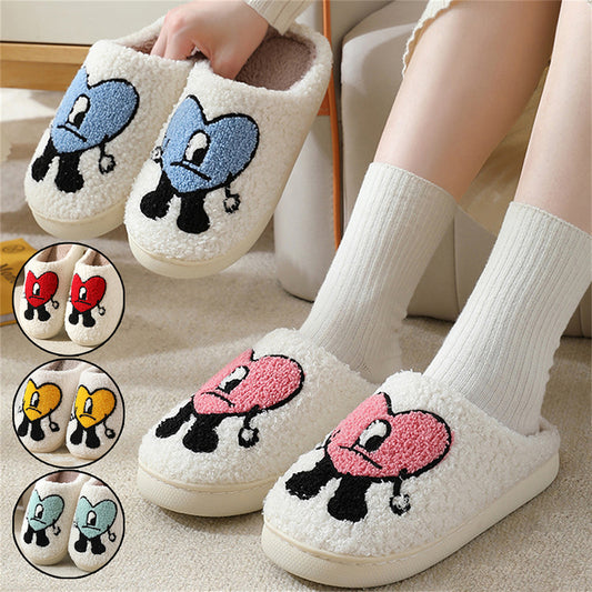 Bad Bunny Bad Bunny Love Autumn And Winter Couples Home Thick Bottom Cartoon Anti-Slip Slippers