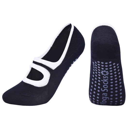 Rutschfeste Bodensocken für das Fitnessstudio im Innenbereich mit offener Rückseite