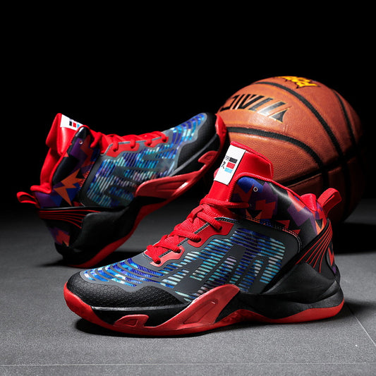 ShoeBreathable Student Sneakers Junior High School Boyss Basketball Sneakers Non-sli p